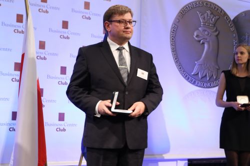 Maciej Zwierzychowski odbiera Medal Europejski